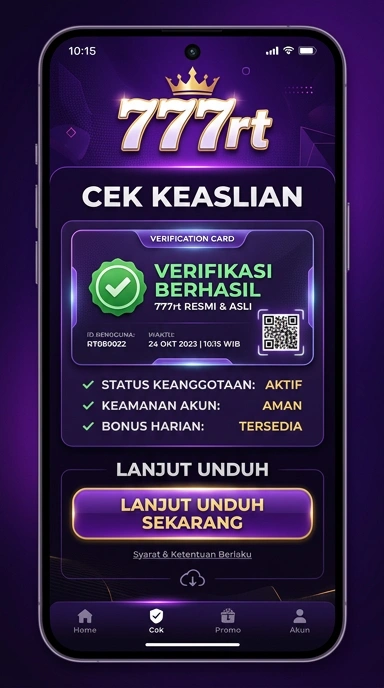 Tampilan kanal resmi 777rt