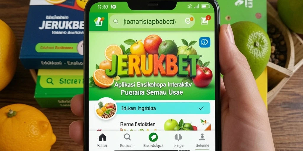 Antarmuka aplikasi JERUKBET yang informatif dan menarik.