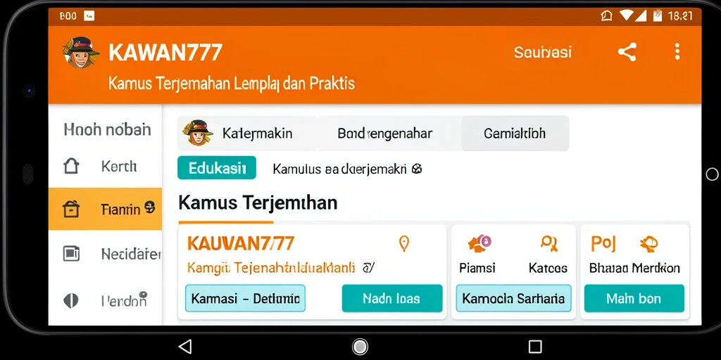 Tampilan antarmuka KAWAN777 yang modern dan mudah digunakan.