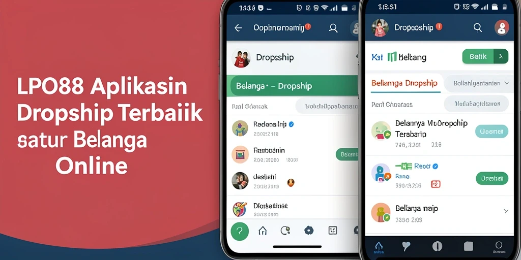 Tampilan antarmuka pengguna LPO88 yang mempermudah belanja Dropship.