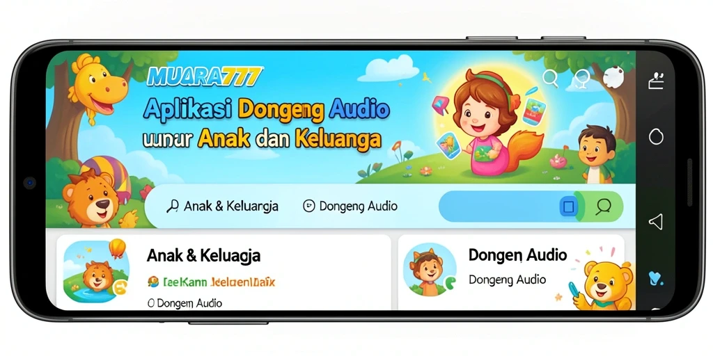 Tampilan antarmuka MUARA777 dengan fitur Dongeng Audio yang menarik.