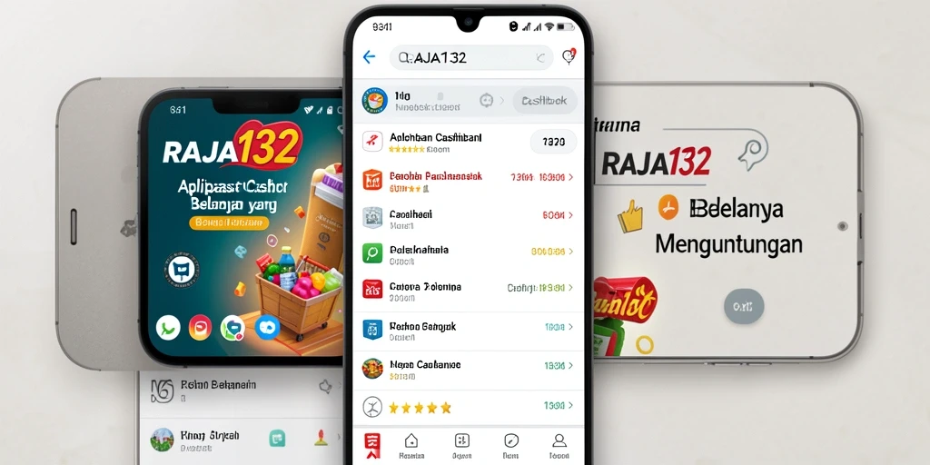Antarmuka RAJA132 yang intuitif dan menarik saat menawarkan cashback.